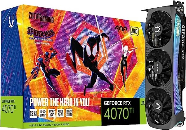 Gaming GeForce RTX 4070 Ti AMP AIRO Spider-Man:显卡
