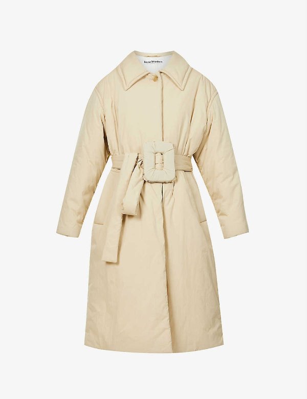 Olfa padded cotton-blend coat