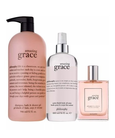 | Grace & Love Are In The Air 32-Oz. Shampoo, Shower Gel & Bubble Bath Set