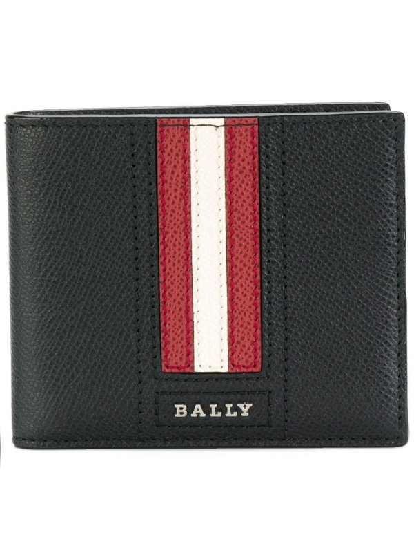 striped billfold wallet
