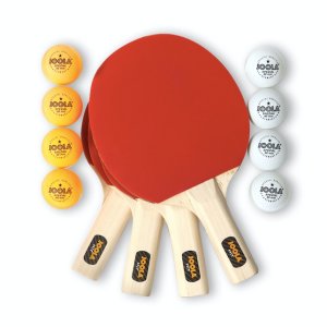 JOOLA All-in-One Hit Set Official Size Table Tennis Bundle with Carrying Case, 4ct Paddles, 8ct Ping Pong Balls