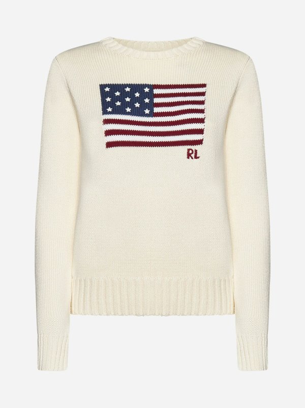 Flag cotton sweater