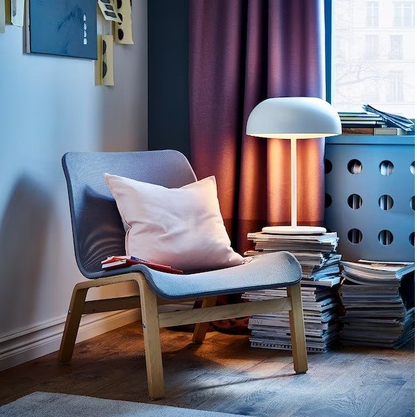 NOLMYRA Chair, birch veneer, gray - IKEA