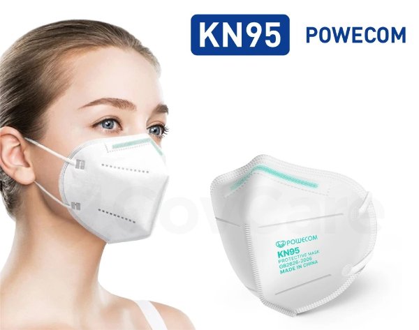 Powecome CDC认证 KN95 口罩 60只