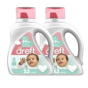 As Low As $16.99Dreft Stage 1 & 2: Hypoallergenic Liquid Baby Laundry Detergent