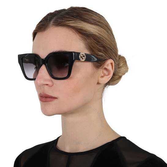 Grey Gradient Square Ladies Sunglasses GG1023S 008 54