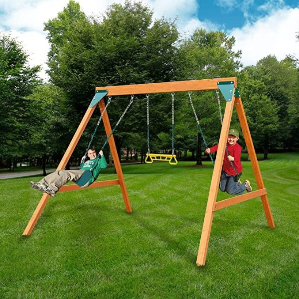 Swing-N-Slide 儿童木质大型秋千
