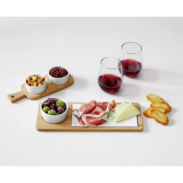 6-pc. Wood Serving Tray