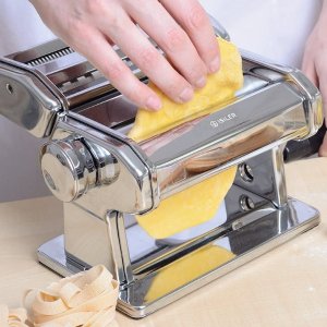 iSiLER 150 Roller Pasta Maker, 9 Adjustable Thickness Settings Noodles Maker