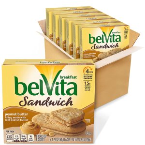 belVita 花生酱口味早餐饼干 6盒共30包