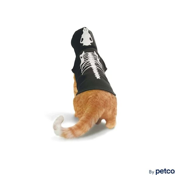 Skeleton Hoodie for Cats, X-Small | Petco