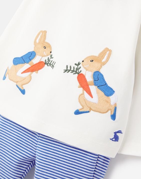 Peter Rabbit Byron Organically Grown Cotton Jersey Applique Set 0-24 Months