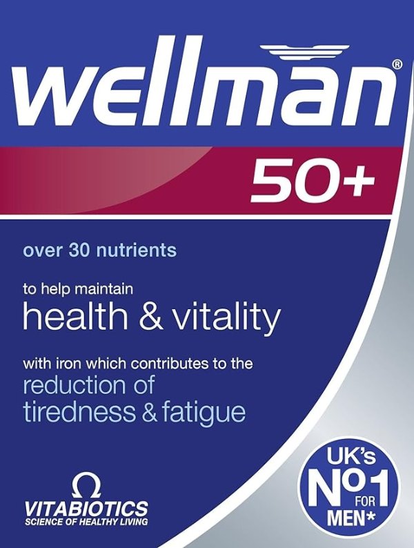 Vitabiotics Wellman 50+岁男士维生素 30片