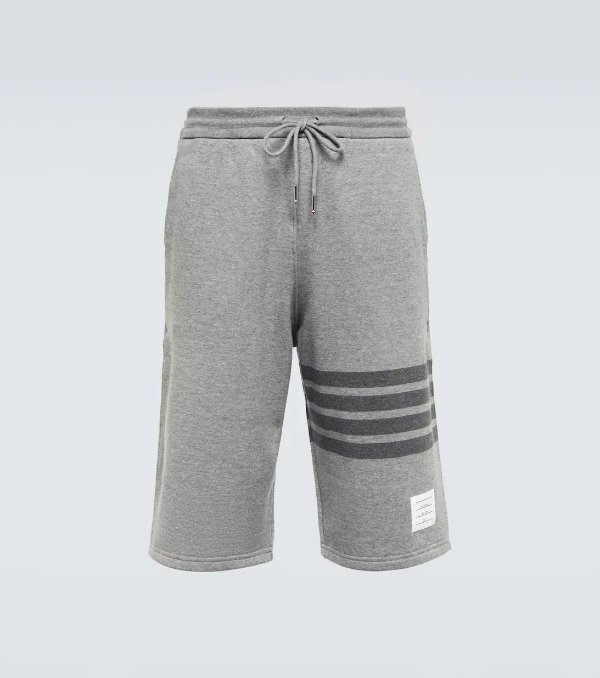 4-Bar cotton Bermuda shorts