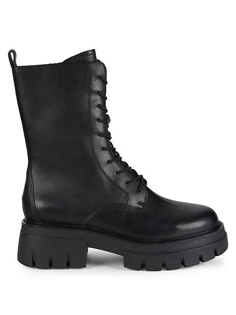 Liana Leather Combat Boots