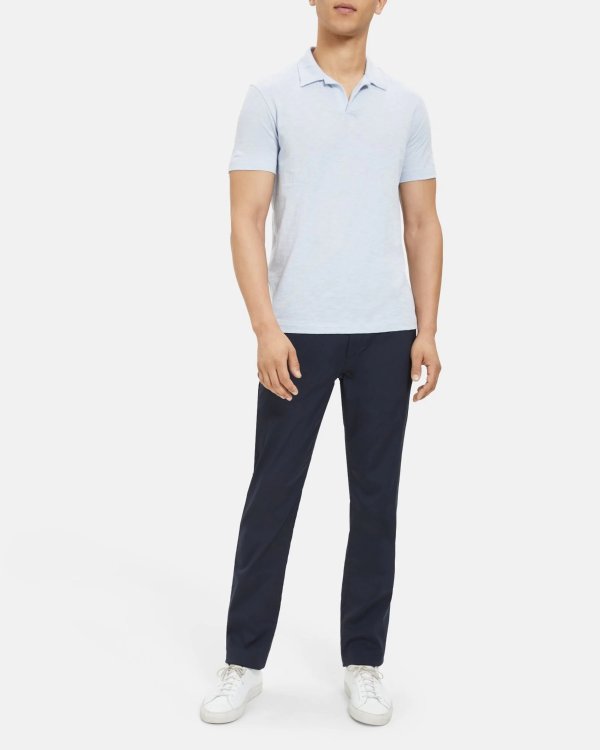 Short-Sleeve Polo in Cotton