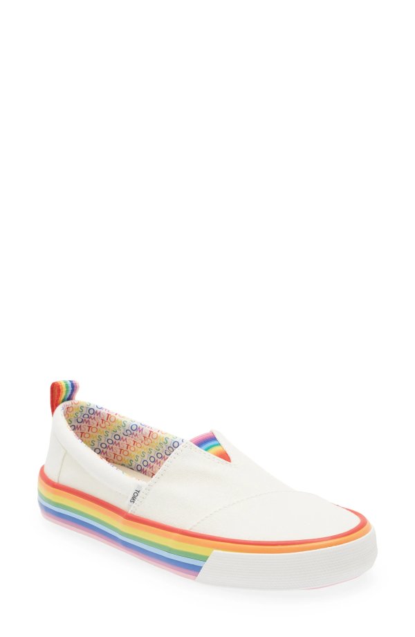 Rainbow Platform Canvas Sneaker