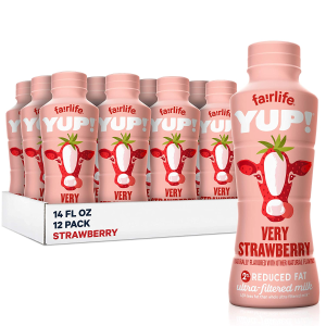 fairlife YUP! 草莓口味低脂牛奶 14 fl oz 12瓶装
