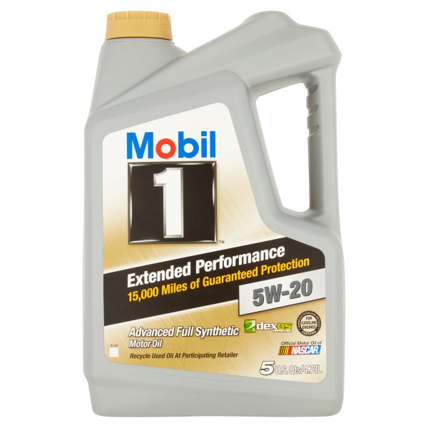 Mobil 1 Extended Performance Advanced Full Synthetic 5W-20 Motor Oil, 5 qts