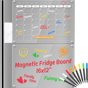 OORAII Acrylic Magnetic Calendar & Memo Board