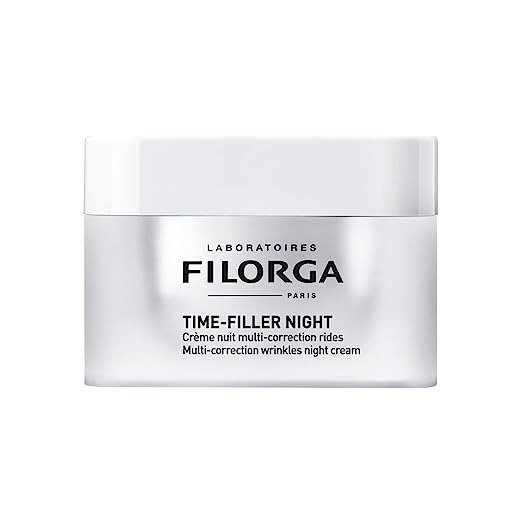 Time-Filler Night Wrinkle Correction Face Cream, Anti Aging Skin Treatment Made With Hyaluronic Acid and Peptides to Visibly Reduce Fine Lines, Dehydration, and Deep Set Wrinkles, 1.69 fl.oz