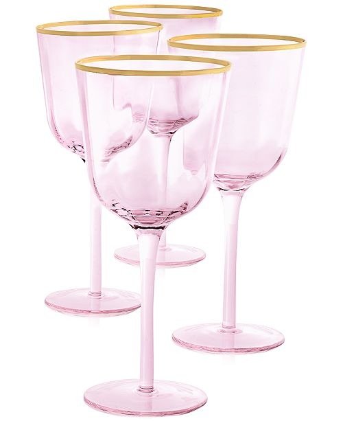 Blush All-Purpose Glasses, Set of 4, Created for Macy's