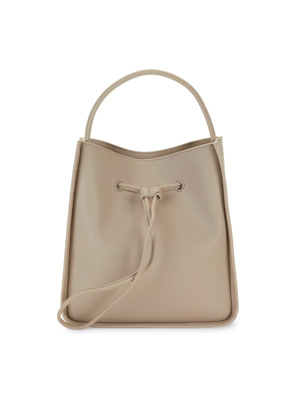 Small Soleil Leather Bucket Bag