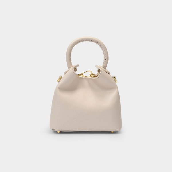 Handbag Madeleine in Beige Leather