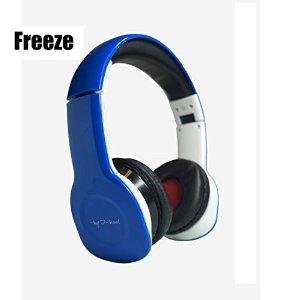Freeze X-treme I-kool Freeze series Headphone with Bass Boost, Fully fold-able for easy travel, Detached Aux cable included (Blue)
