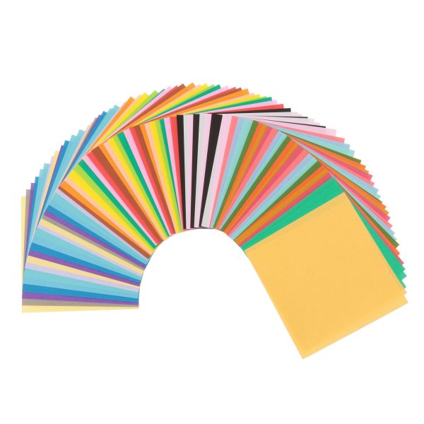 彩虹色折纸纸 80张