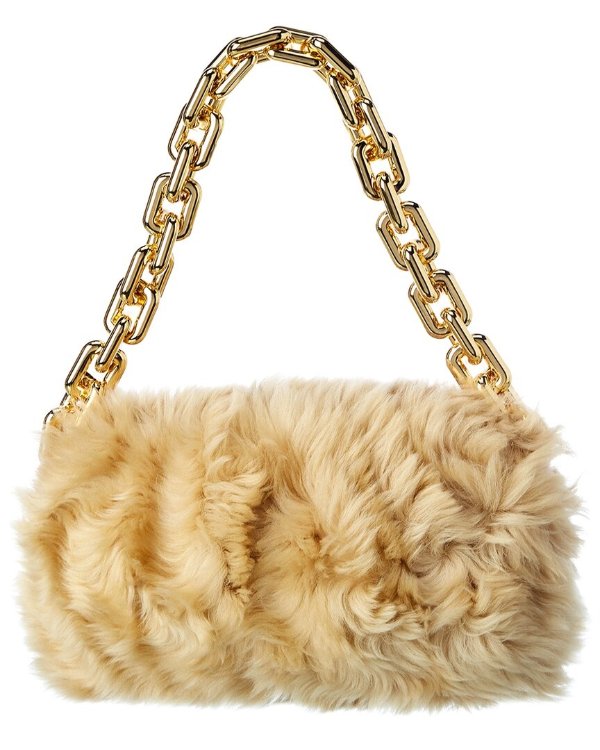 The Chain Shearling Shoulder Bag