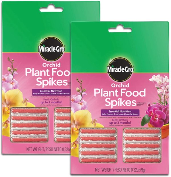 Miracle-Gro Orchid Plant Food Spikes, 2-Pack, 10 Spikes Per Pack