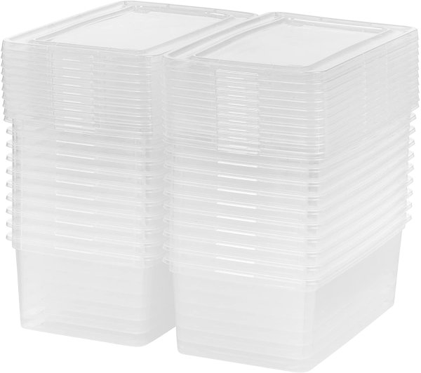 5 Qt. Plastic Storage Bin Tote Organizing Container with Latching Lid