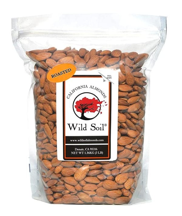 Wild Soil Almonds 有机加州无盐大杏仁 3LB