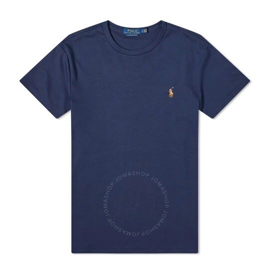 Blue Cotton Custom Fit T-Shirt