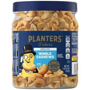 Planters Unsalted Cashews, 1lbs 10 Ounce