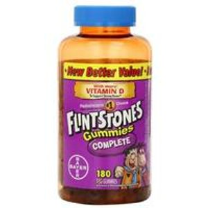 Amazon促销Flintstones儿童钙片/复合维生素片