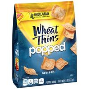 Wheat Thins Popped Chips, Sea Salt, 4.5 Ounce Bag (Pack of 9)