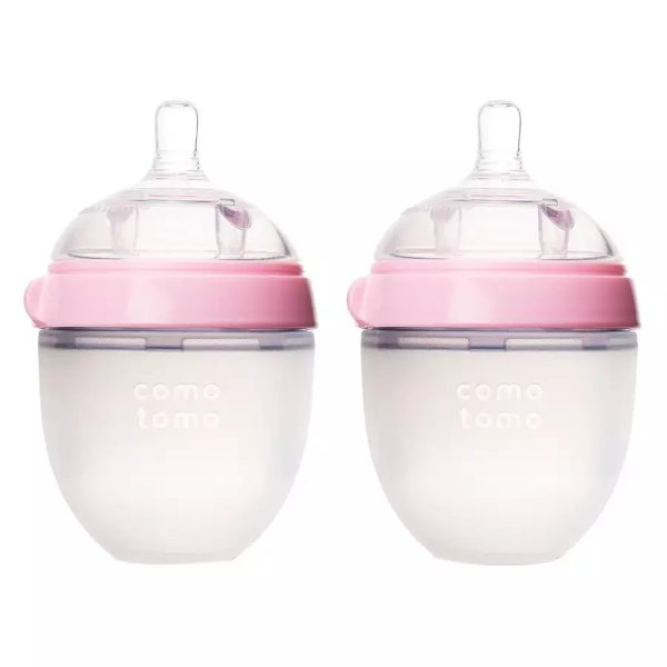 宝宝奶瓶2支装粉色 5盎司