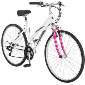700c Schwinn 施文 女士多功能自行车，白/粉色
