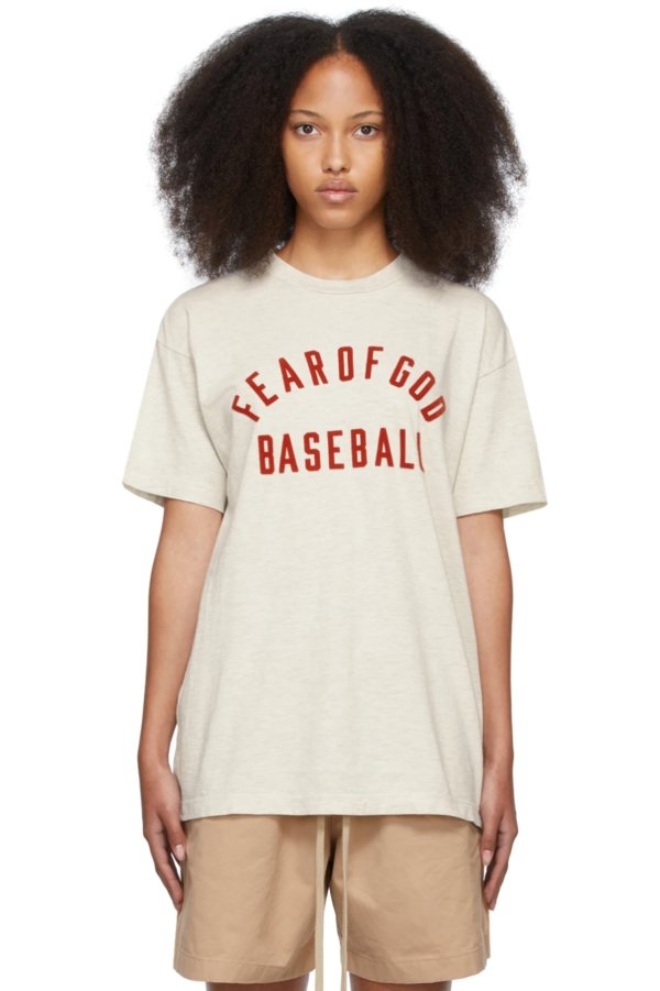 Beige 'Baseball' T-Shirt
