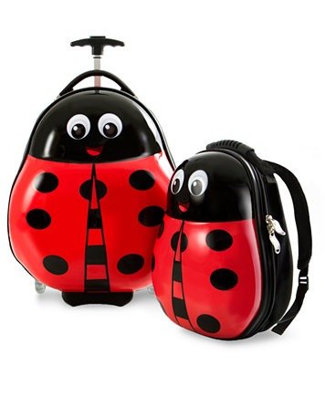 Travel Tots Lady Bug 2PC Luggage&Backpack Set