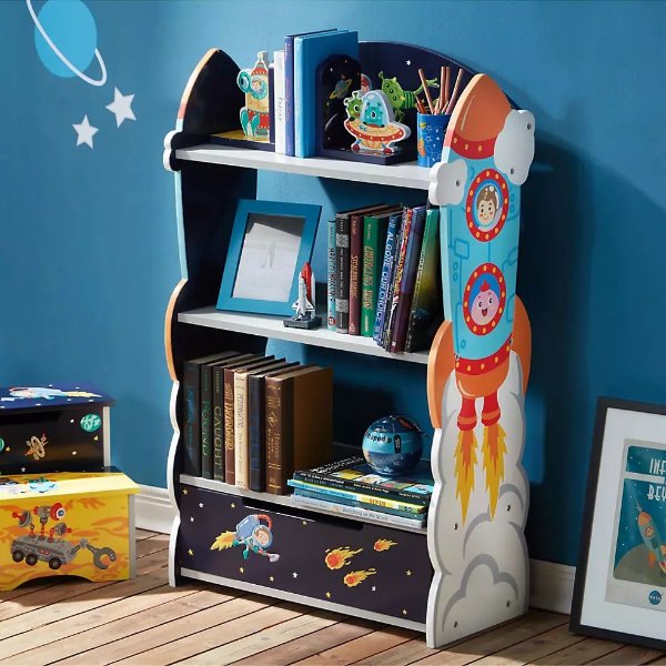 太空图案 儿童书架