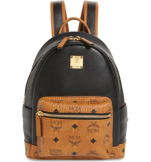 Wilder Leather & Visetos Canvas Backpack