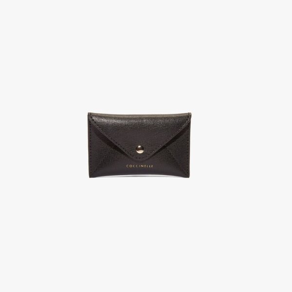 Wish In A Pocket in Noir - Women's Cardholder in Saffiano Leather | Coccinelle