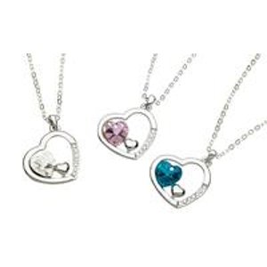 Swarovski Elements Heart-in-Heart Necklaces