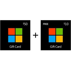 Microsoft Gift Card – Digital Code: $50.00