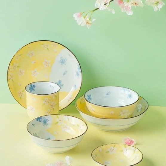 [Made in Japan] Mino Ware Sakura Theme Cutlery Gift Set 6pcs