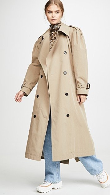 Back Point Trench Coat