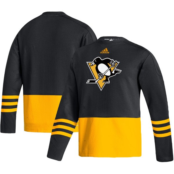 Pittsburgh Penguins adidas Logo AEROREADY Pullover Sweater - Black